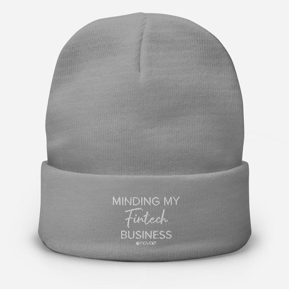 Fintech Business Embroidered Beanie