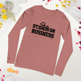 She Stands On Business Unisex Long Sleeve Tee (Black)