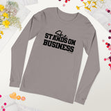 She Stands On Business Unisex Long Sleeve Tee (Black)