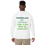 Tax Estimate Unisex Premium Sweatshirt (White)
