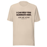 Eliminate Debt Unisex T-shirt (Black)