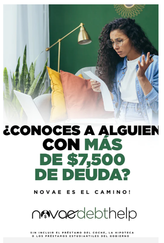 Debt Help Postcards En Español