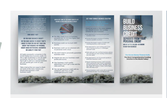 Business Credit and Funding Marketing Brochures
