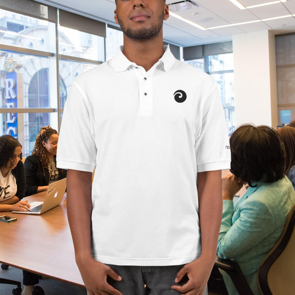 Koru Unisex Premium Polo (Black Koru)