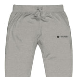 Novae Unisex fleece sweatpants (Embroidered) (Black)
