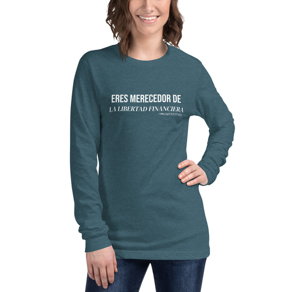 Persona detrás de mí Unisex Long Sleeve Tee (White)