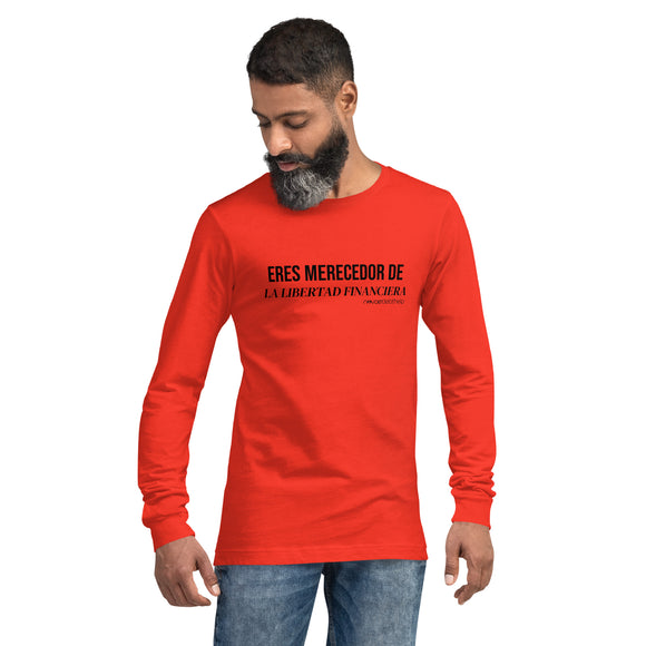 Persona detrás de mí Unisex Long Sleeve Tee (Black)