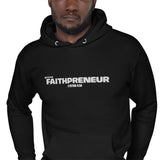 Faithpreneur Unisex Hoodie (Embroidered) (White)