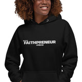 Faithpreneur Unisex Hoodie (Embroidered) (White)
