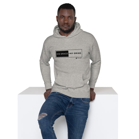 His Grace + My Grind Unisex Hoodie (Black)