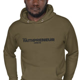 Faithpreneur Unisex Hoodie (Embroidered) (Black)