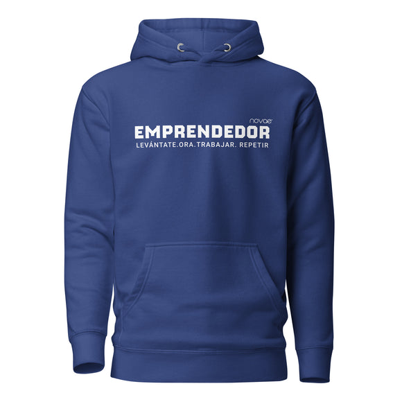 Emprendedor (Entrepreneur) + Unisex Hoodie (White) (Imprimido)