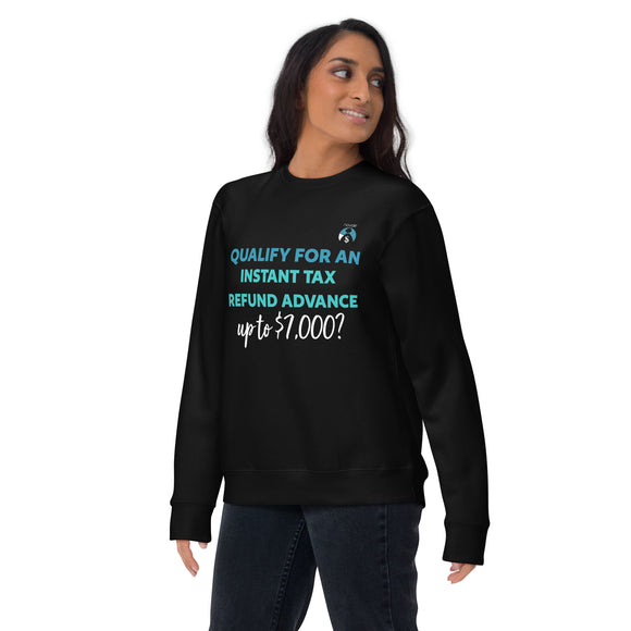 Tax Estimate Unisex Premium Sweatshirt (Black)