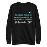Tax Estimate En Espanol Unisex Premium Sweatshirt (Black)