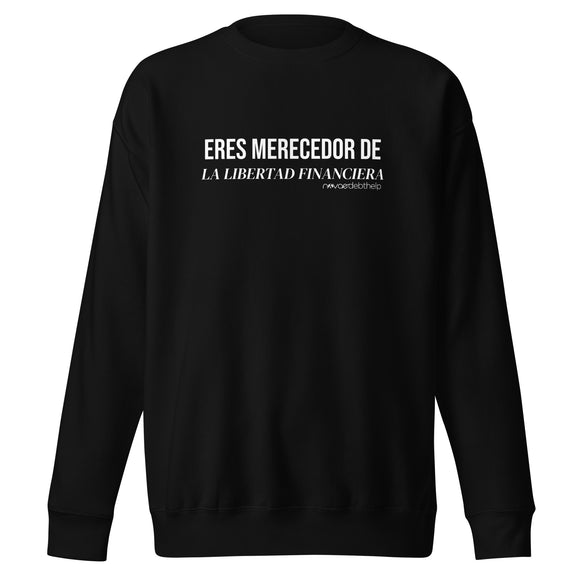 Persona detrás de mí Unisex Premium Sweatshirt (White)