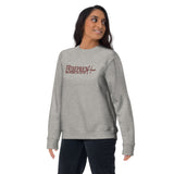EntreprenHER + Proverbs Unisex Premium Sweatshirt (Embroidered) (Maroon)
