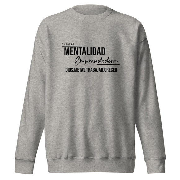 Mentalidad Emprendedora Unisex Premium Sweatshirt (Black) (Imprimido)