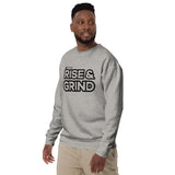 Rise and Grind Unisex Premium Sweatshirt (Black)