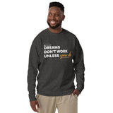 Dreams Unisex Premium Sweatshirt (White)