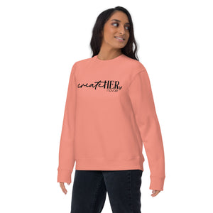 CreateHER Unisex Premium Sweatshirt (Black)