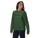 EntreprenHER + Proverbs Unisex Premium Sweatshirt (Embroidered) (Black)