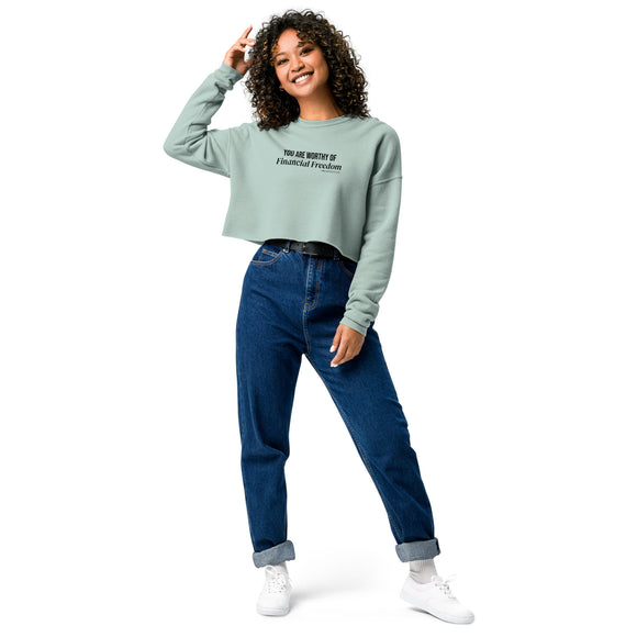 Person Behind Me Crop Sweatshirt (Black)