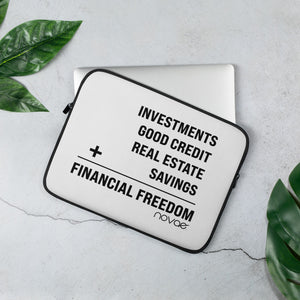 Financial Freedom Equation Laptop Sleeve