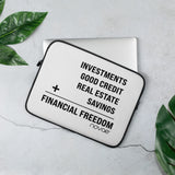 Financial Freedom Equation Laptop Sleeve