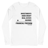 Financial Freedom Equation Unisex Long Sleeve Tee