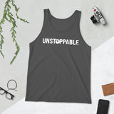 Unstoppable Unisex Tank Top (White)