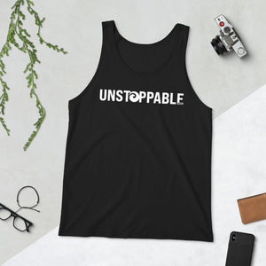 Unstoppable Unisex Tank Top (White)