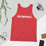 Unstoppable Unisex Tank Top (White)