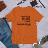Financial Freedom Equation Unisex Short-Sleeve Unisex T-Shirt