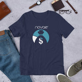 Novae Money Bag Short-Sleeve Unisex T-Shirt (Blue Money Bag)