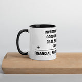 Financial Freedom Equation Mug with Color Inside