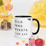 SHE... Mug with Color Inside