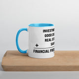 Financial Freedom Equation Mug with Color Inside