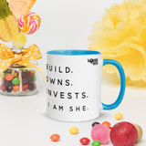 SHE... Mug with Color Inside