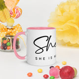 SHE... Mug with Color Inside