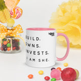 SHE... Mug with Color Inside