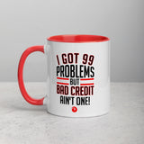 99 Problems Mug with Color Inside