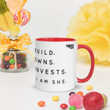 SHE... Mug with Color Inside
