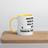 Financial Freedom Equation Mug with Color Inside